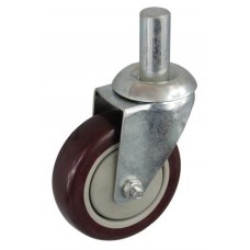 Колесо А 100 (010-060-100) с кронштейном поворотным пластик/полиуретан с осью fi.22