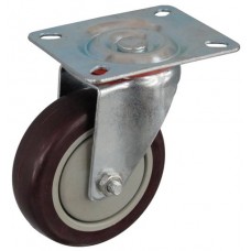 Колесо А 100 (001-060-100) с кронштейном поворотным пластик/полиуретан