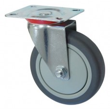 Колесо А 100 (001-063-100) с кронштейном поворотным пластик/TPR