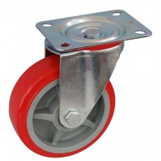 Колесо А 150 (001-210-150) с кронштейном поворотным пластик/полиуретан