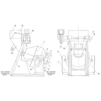 Бетоносмеситель БГ-1500С (СКИП) 