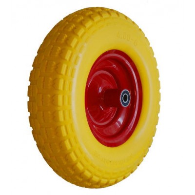 Колесо PU 375х87 (3.50-8)ось 20х75 (000-413-375)(мет.д)2x6204 RS EUROTEK С КНР