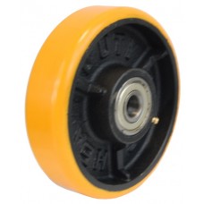 Колесо 75x36 ось 17x45 (000-223-075) чугун/полиуретан Lk