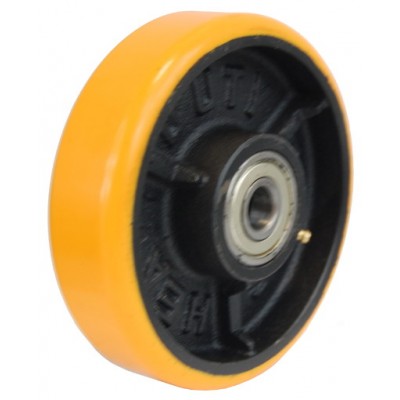 Колесо 200x43 ось 20x53 (000-223-200) чугун/полиуретан Lk