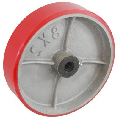 Колесо 100x50 ось 19x60 (000-226-100) чугун/полиуретан  Lw