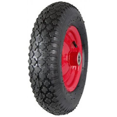 Колесо пневматическое 400х100 (4,00-8) ось 25/110 (974-4.00-8-6PR) (мет.д., пн.) Fm Lk C б/оси