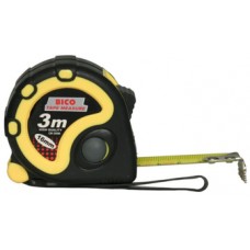 Рулетка  3м/16 (390W) с возвратной пружиной тройной стопор, магнитная 