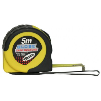 Рулетка 5м/19 (590Е) с возвратной пружиной тройной стопор, магнитная 