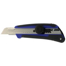 Нож универсальный выдвижной с фиксатором-винтом (18мм) (JRF-UC-509) + 2 запасных лезвия