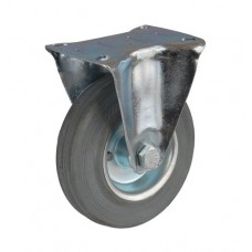 Колесо А 125 (003-002-125) с кронштейном металл/резина серая
