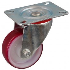 Колесо С 100 (101-024-100) с кронштейном поворотным полиамид/полиуретан с втулкой