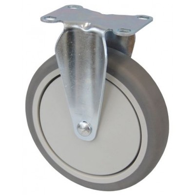 Колесо F 125 (203-063-125) с кронштейном пластик/TPR