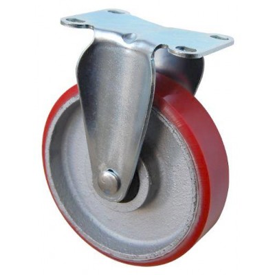 Колесо F 125 (203-080-125) с кронштейном чугун/полиуретан