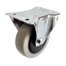 Колесо AB 100 (023-063-100) с кронштейном пластик/TPR серая