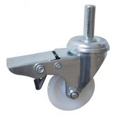 Колесо G 50 (261-020-050) с кронштейном поворотным полиамид с втулкой с осью fi.10 с тормозом