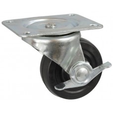 Колесо K 50 (292-075-050) с кронштейном поворотным резина с тормозом