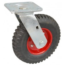 Колесо SA 160 (301-200-160) с кронштейном поворотным металл/резина с шариковым подшипником