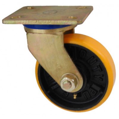 Колесо SG 75 (331-223-075) с кронштейном поворотным чугун/полиуретан